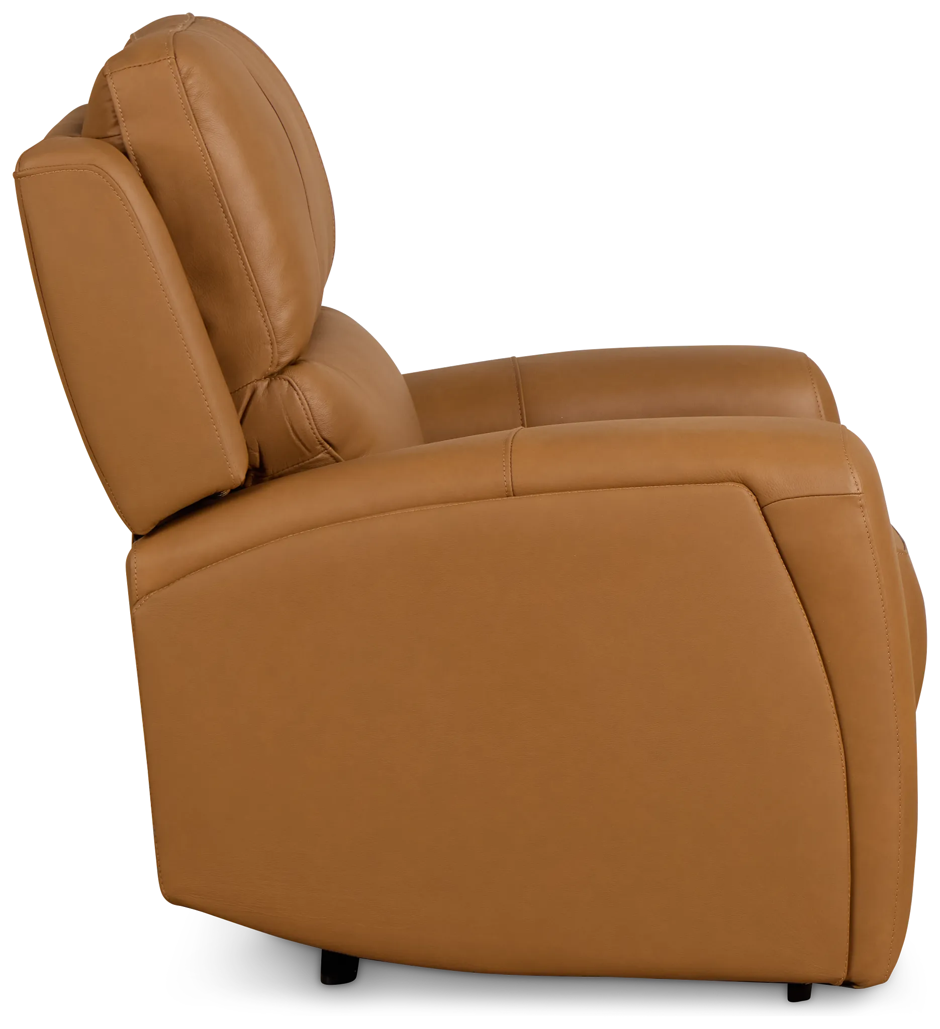 Summit Light Brown Lthr/vinyl Power Recliner With Power Headrest