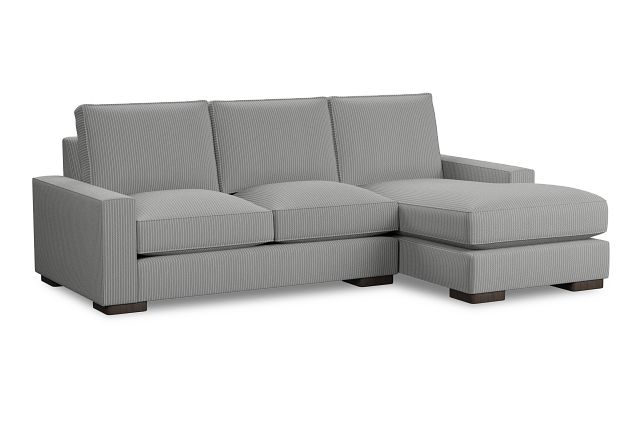 Edgewater Lucy Light Gray Right Chaise Sectional