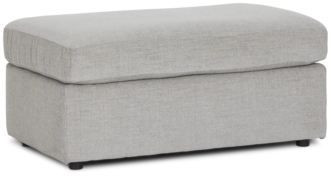 Noah Gray Fabric Ottoman Noah Gray Fabric Ottoman