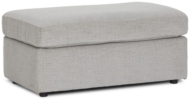 Noah Gray Fabric Ottoman