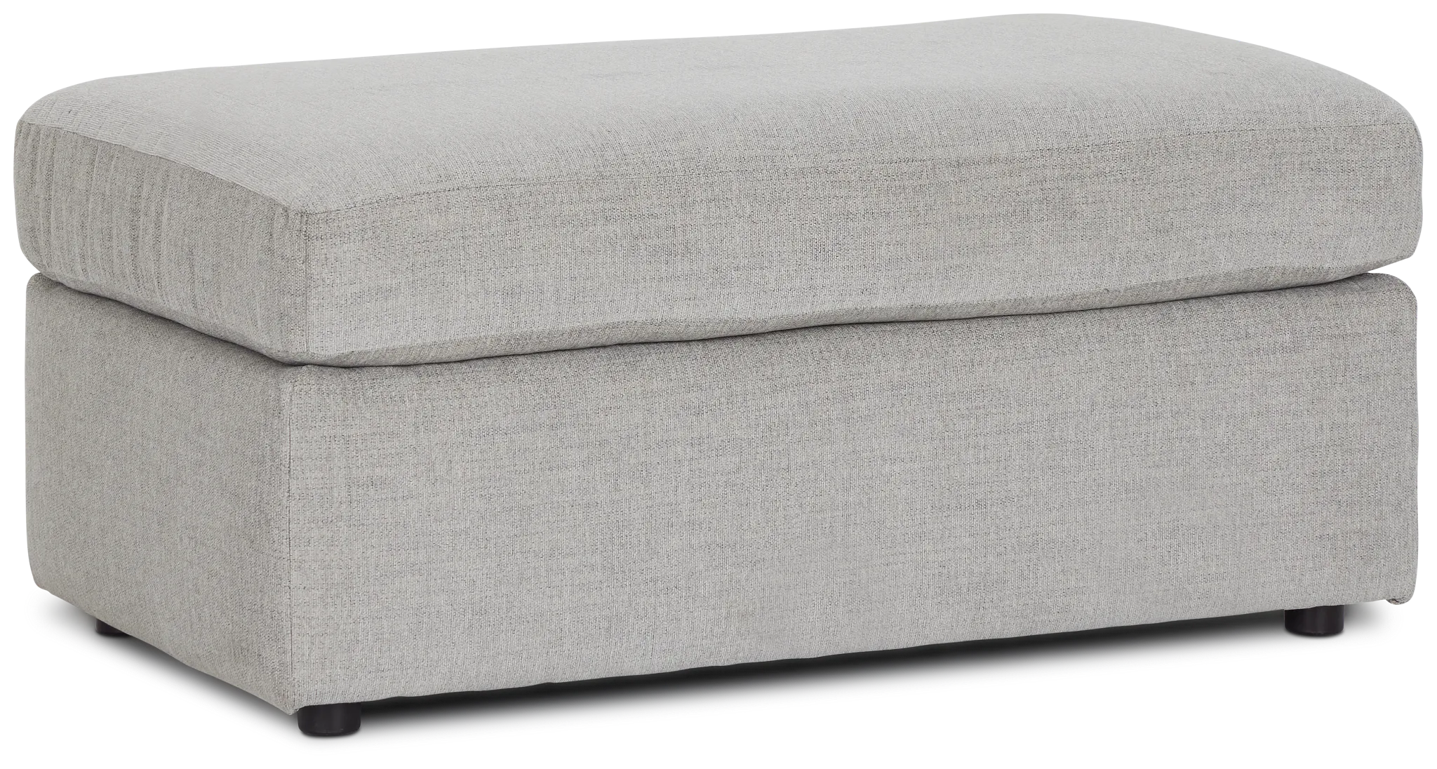 Noah Gray Fabric Ottoman