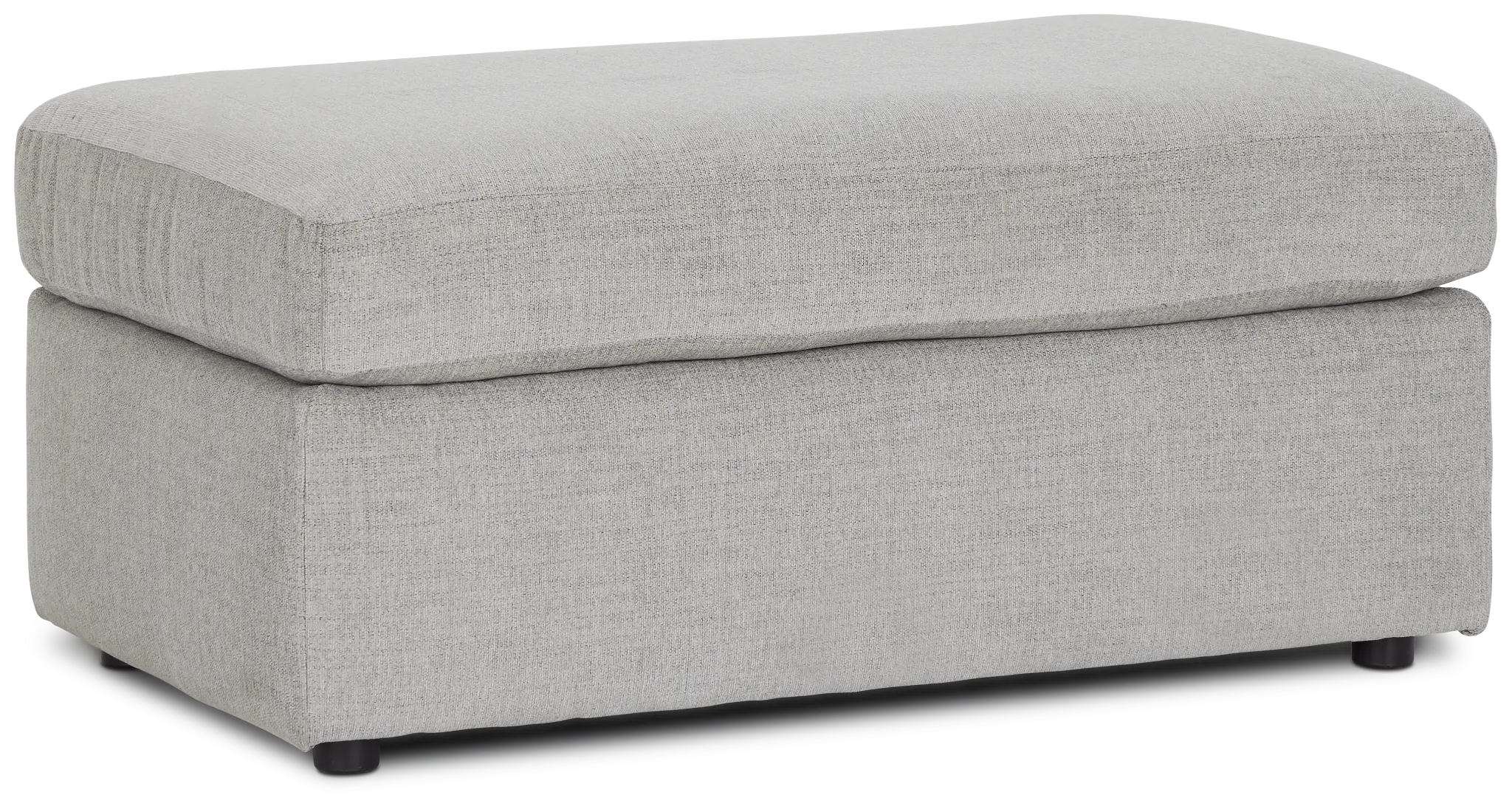 Noah Gray Fabric Ottoman Noah Gray Fabric Ottoman