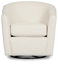 Tate Light Beige Fabric Swivel Chair