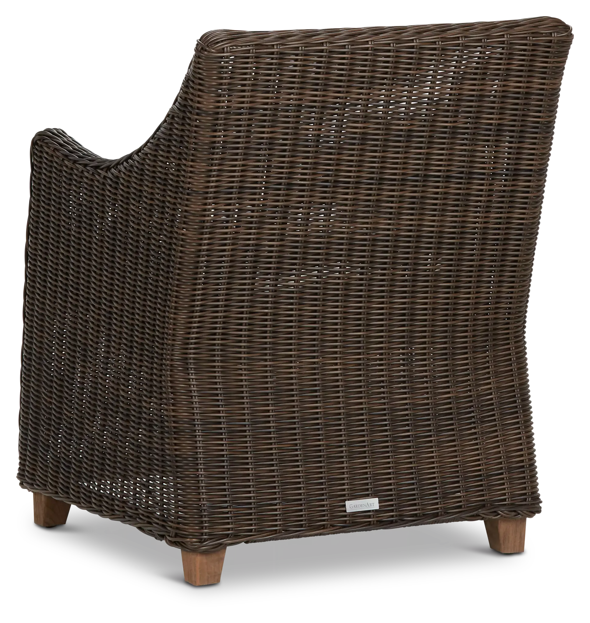 Canyon Dark Brown White Woven Arm Chair Canyon Dark Brown White Woven Arm Chair