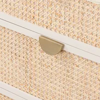 Four Hands Carmy Light Beige Woven Dresser