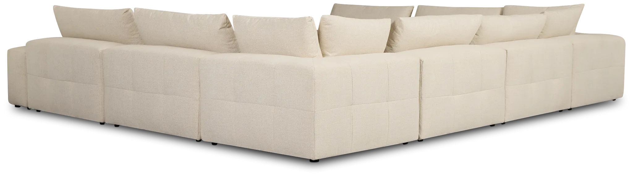 Remi Light Beige Fabric 10-piece Modular Sectional