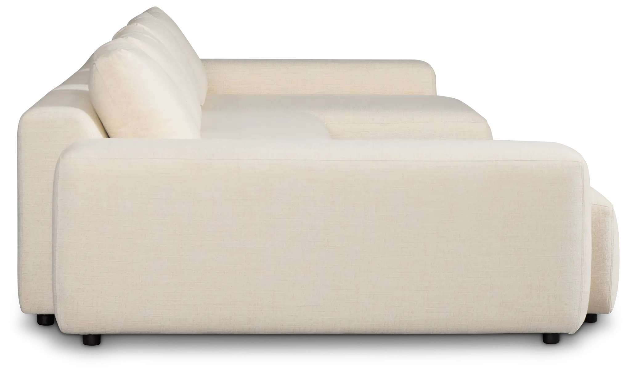 Cleo Light Beige Fabric Double Chaise Sectional Cleo Light Beige Fabric Double Chaise Sectional