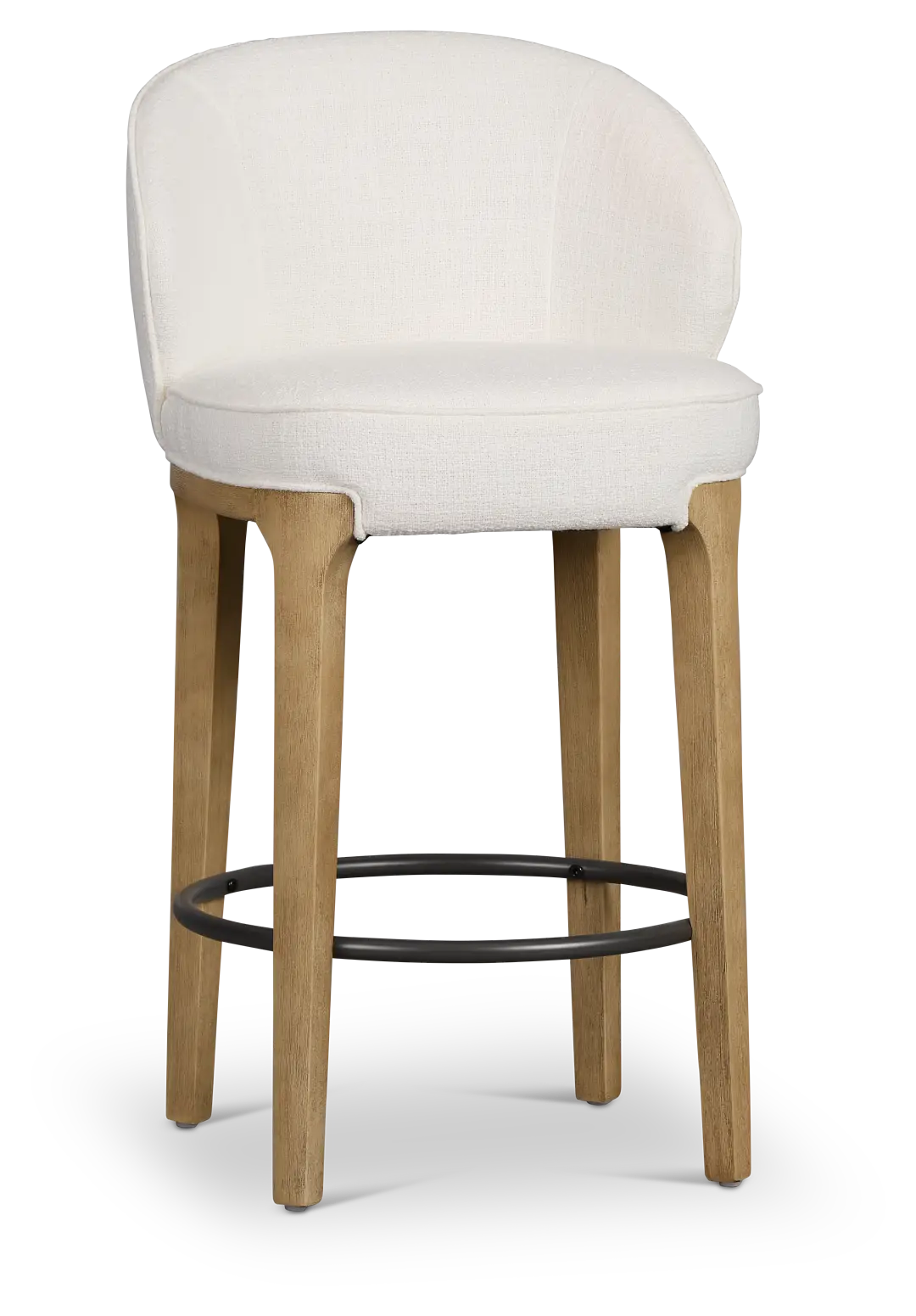 Libby Whitefabric 24" Upholstered Barstool Libby Whitefabric 24" Upholstered Barstool