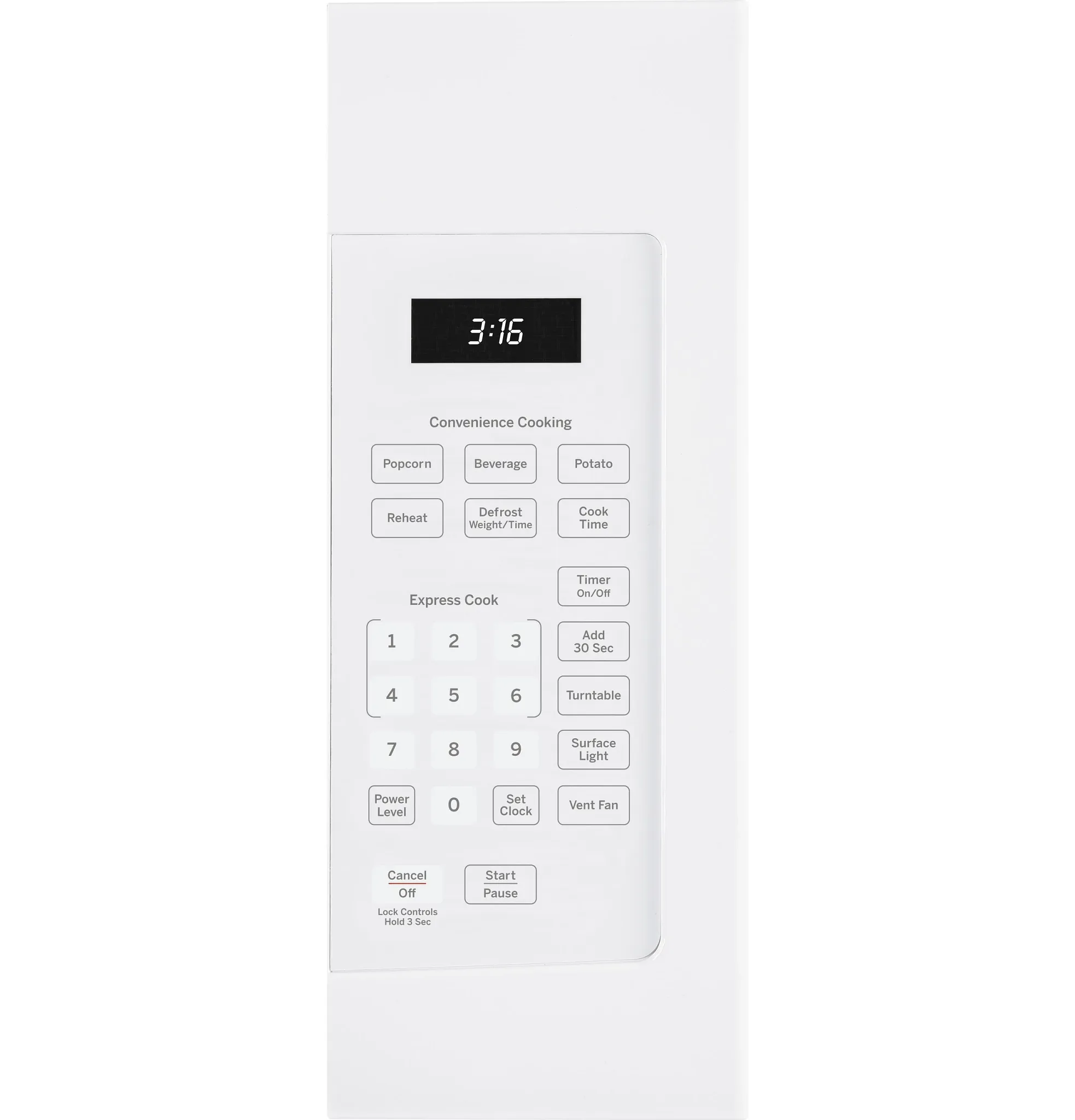 Ge 3160 Series White Over-the-range Microwave