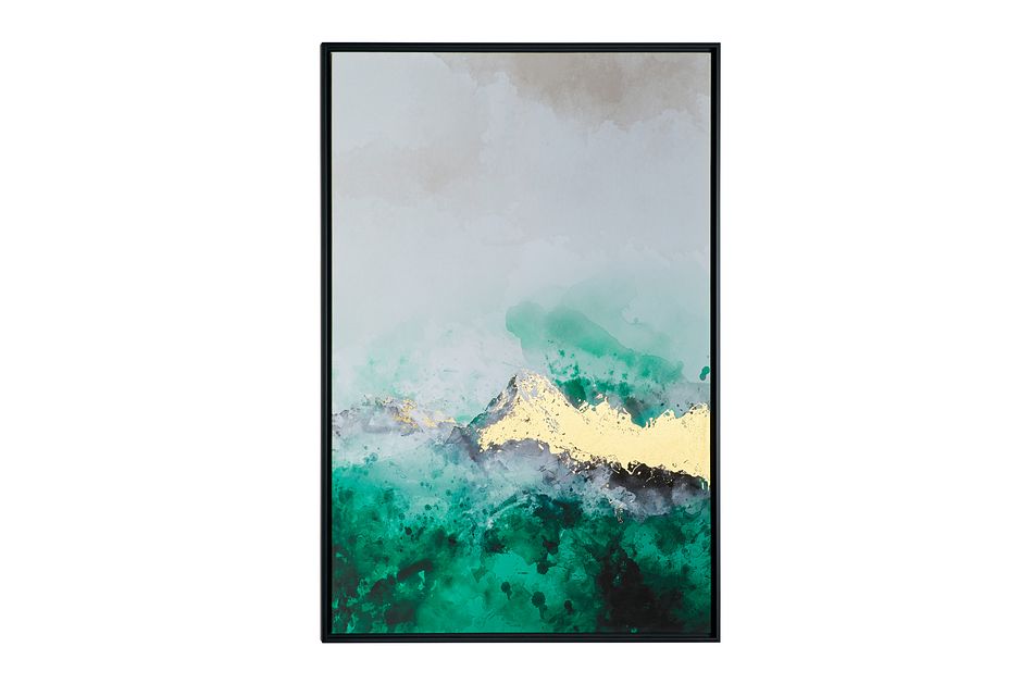 Surge Green Framed Wall Art Home Accents Wall Decor City
