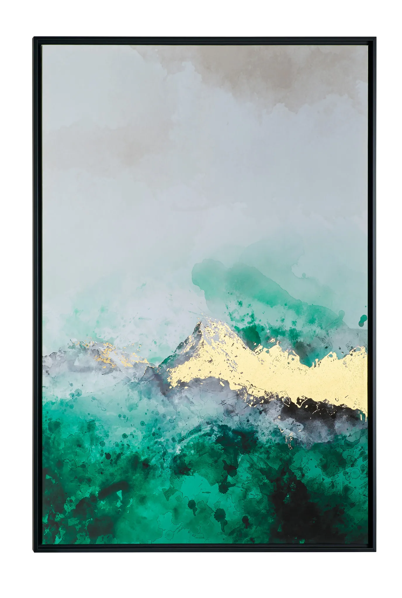 Surge Green Framed Wall Art