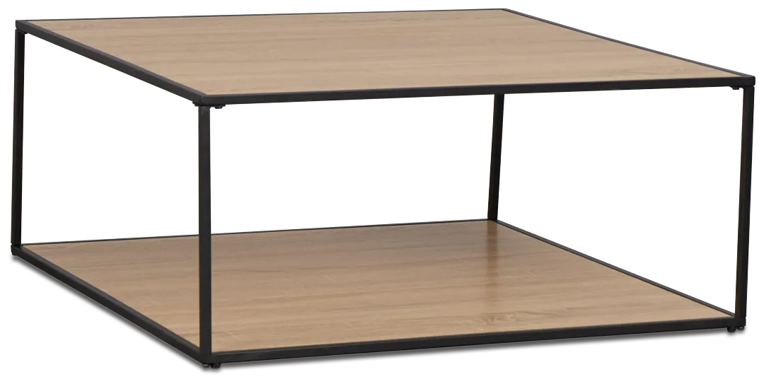 Lynden Light Tone Square Coffee Table