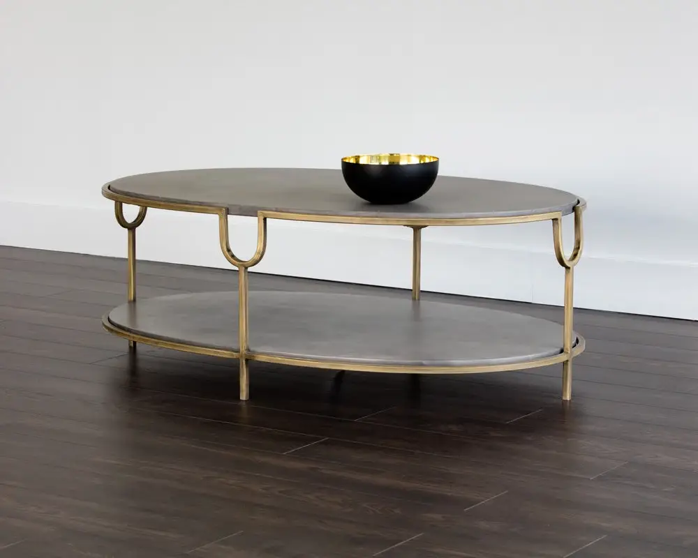 Sonny Gray Oval Coffee Table Sonny Gray Oval Coffee Table