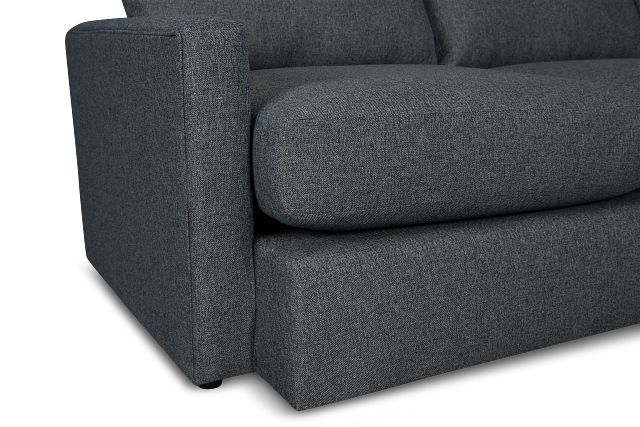 Noah Dark Gray Fabric Small Two-arm Sectional