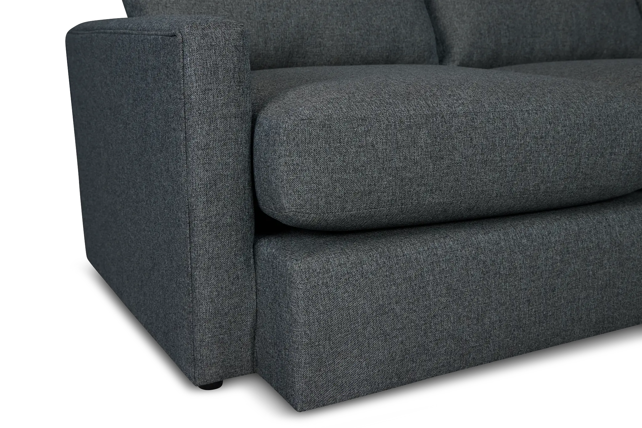 Noah Dark Gray Fabric Small Two-arm Sectional Noah Dark Gray Fabric Small Two-arm Sectional