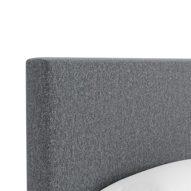 Grayton Delray Dark Gray 54" Upholstered Platform Bed