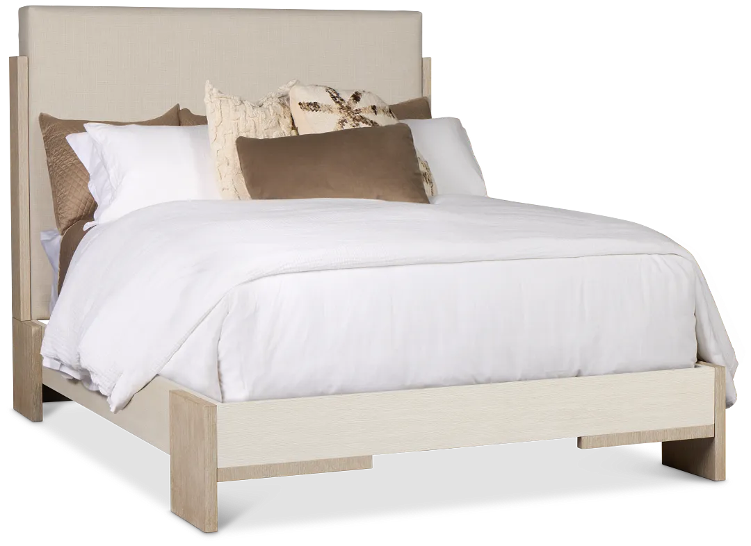Miramar Light Tone Uph Panel Bed