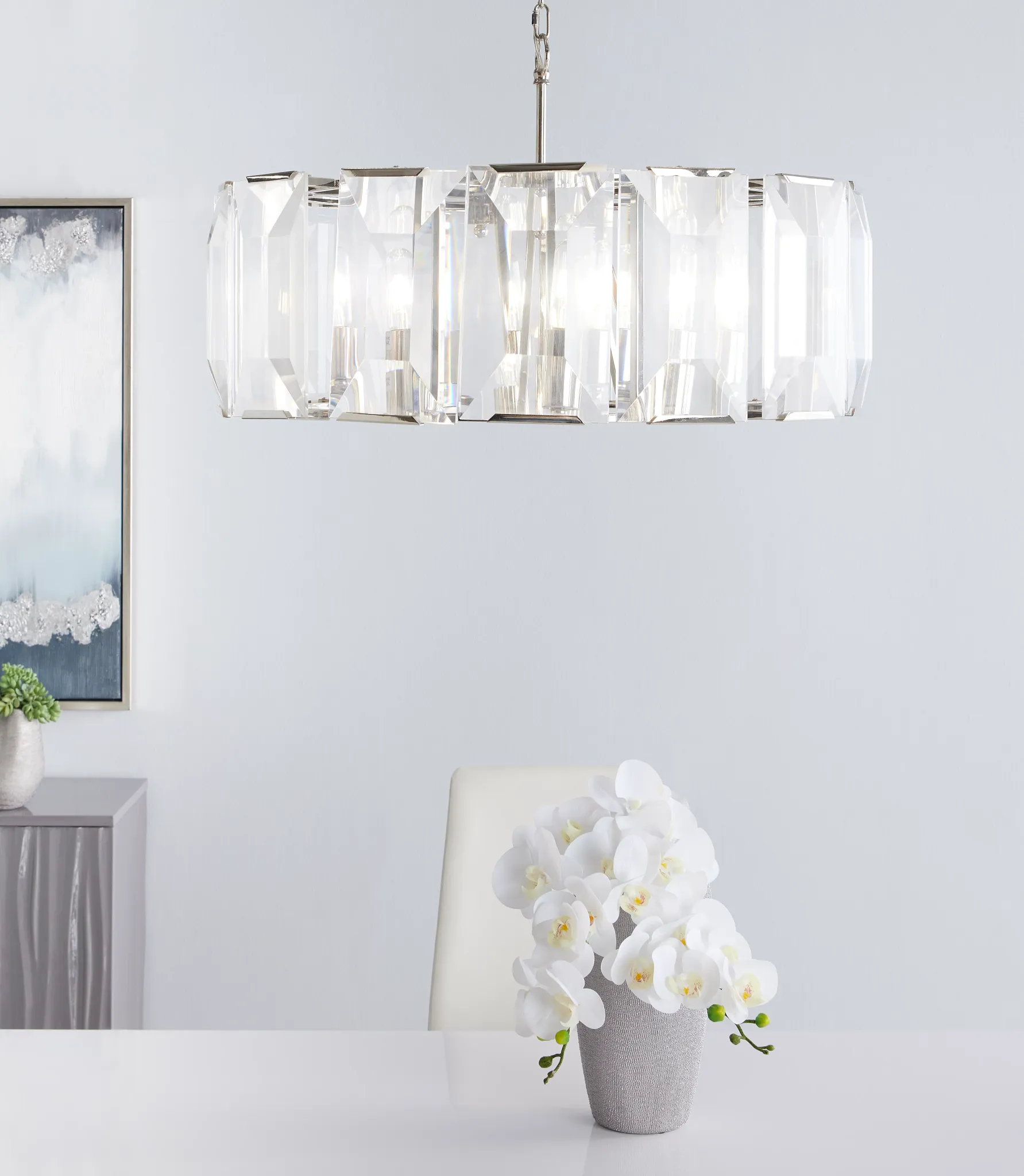 Tory Silver Chandelier