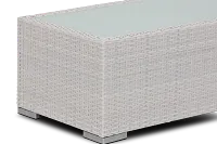 Biscayne White Rect Coffee Table