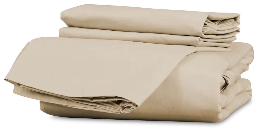 Rest & Renew Percale Cotton Beige 200 Thread Duvet Set Rest & Renew Percale Cotton Beige 200 Thread Duvet Set