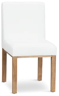 Haven White Upholstered Side Chair