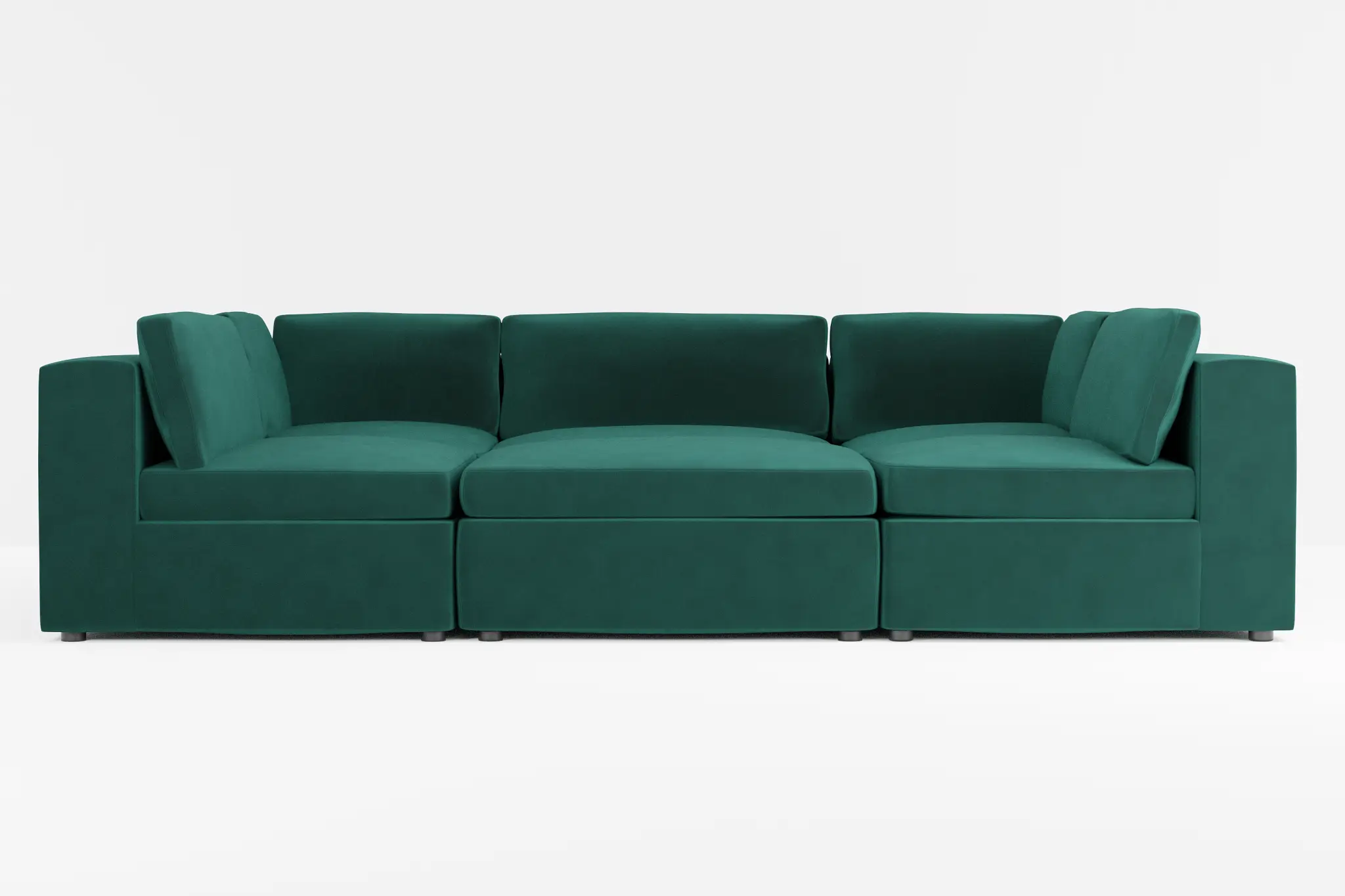 Destin Joya Green Velvet 6-piece Pit Sectional Destin Joya Green Velvet 6-piece Pit Sectional