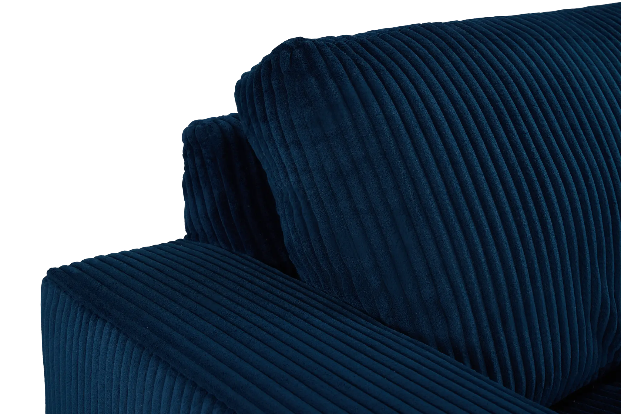 Charlie Dark Blue Fabric Medium Right Chaise Sectional Charlie Dark Blue Fabric Medium Right Chaise Sectional