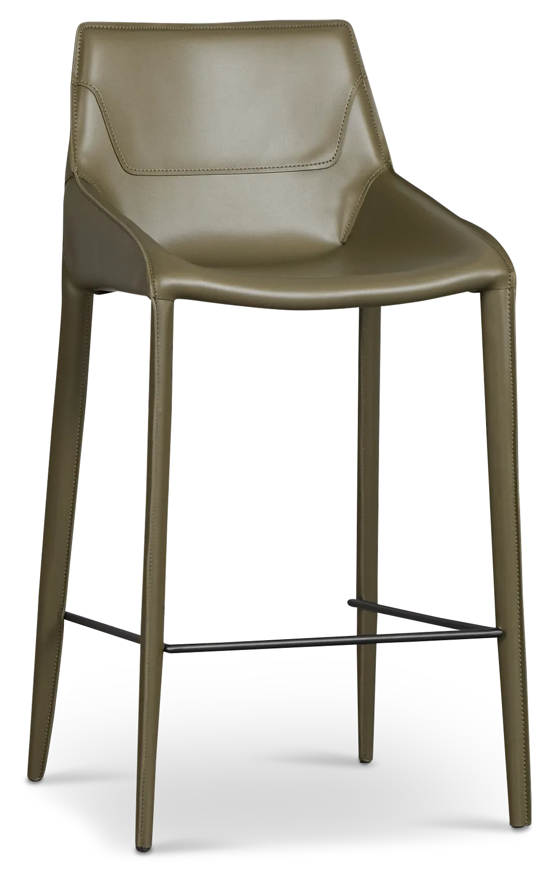 Wakefield Dark Green 27" Upholstered Barstool