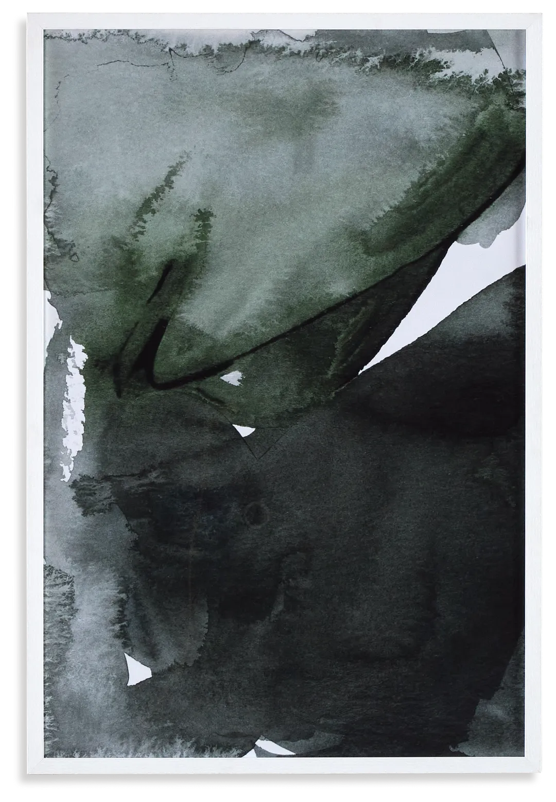 Mauris Dark Green Framed Wall Art