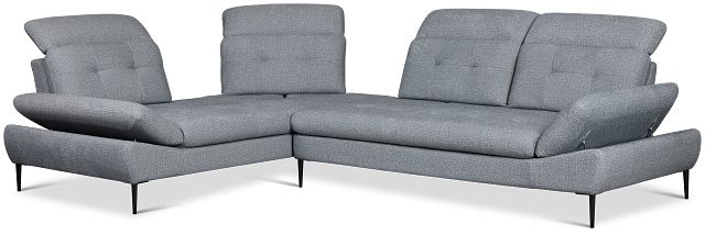 Micah Dark Gray Fabric Left Chaise Sectional