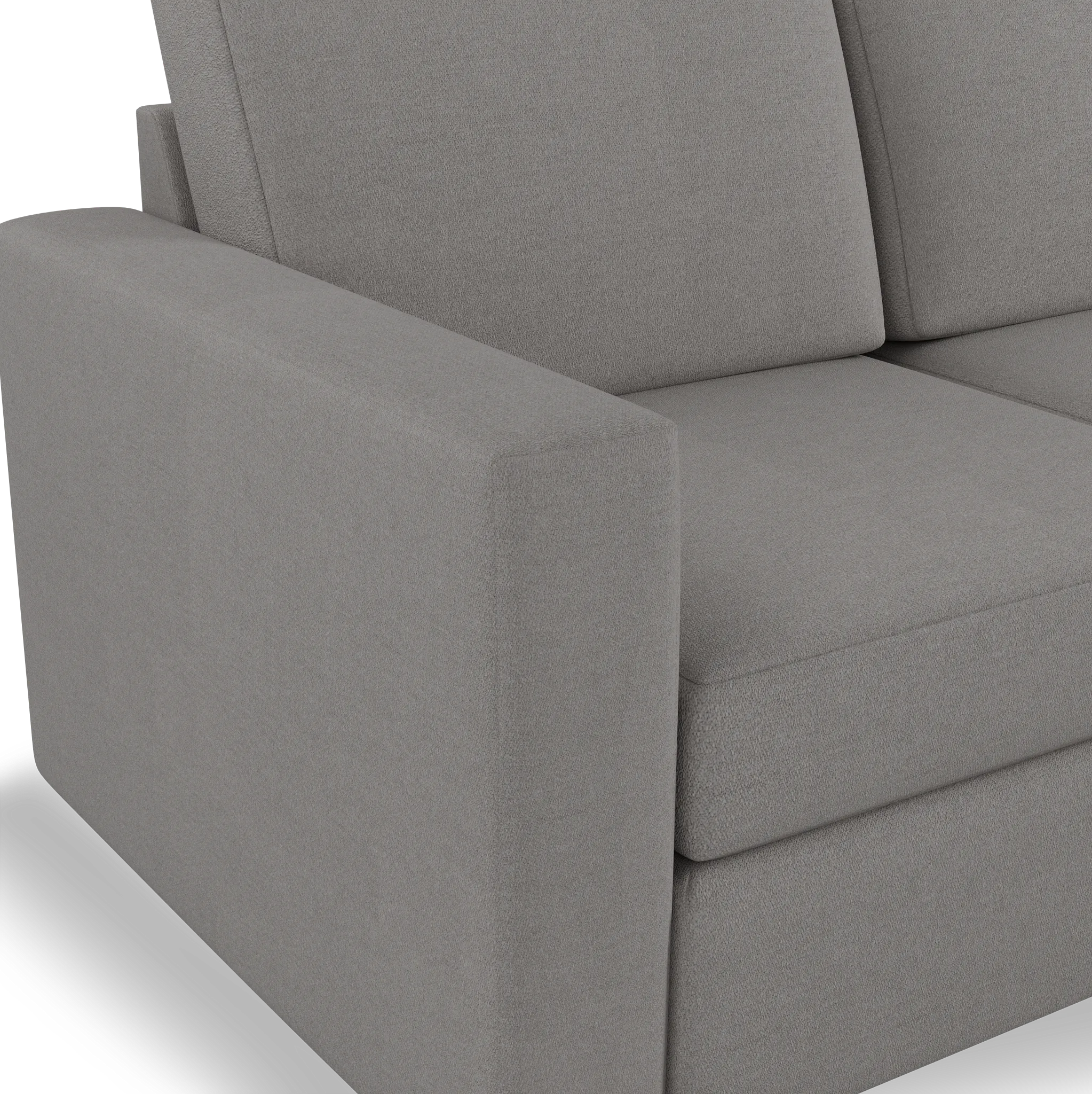 Citymod Light Gray Fabric 3-piece Modular Sofa