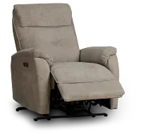 Ryder Beige Micro Power Recliner
