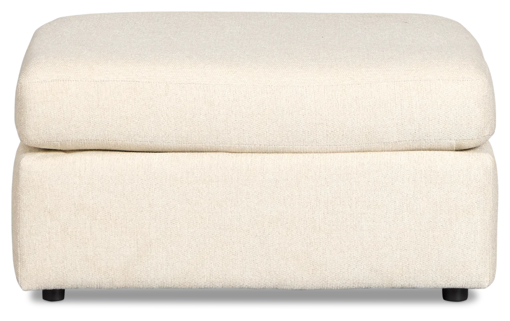 Maxwell Light Beige Fabric Cocktail Ottoman
