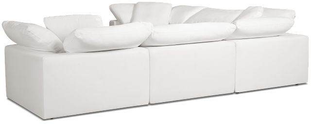 Nixon White Fabric 5-piece Modular Sectional