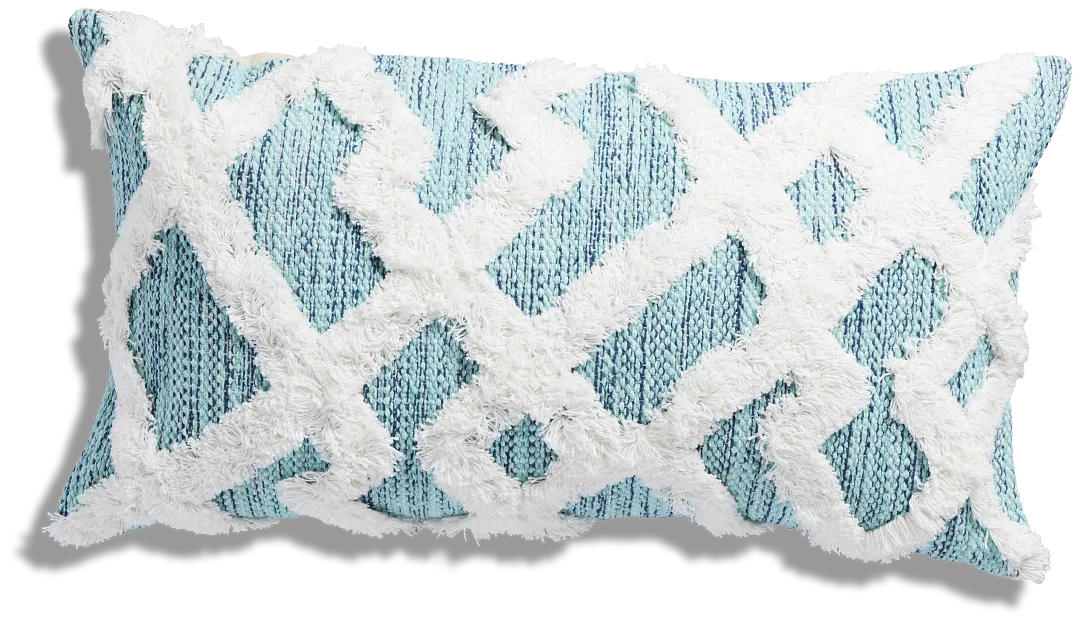 Maxton Blue Lumbar Accent Pillow