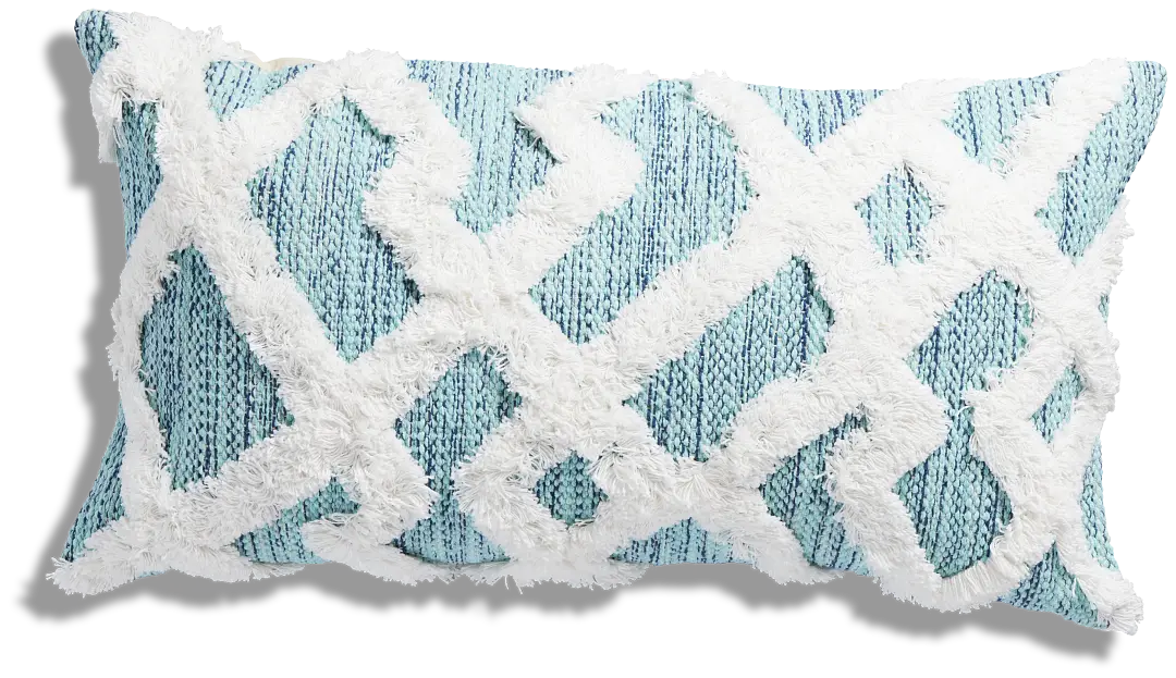 Maxton Blue Lumbar Accent Pillow Maxton Blue Lumbar Accent Pillow