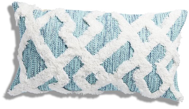 Maxton Blue Lumbar Accent Pillow
