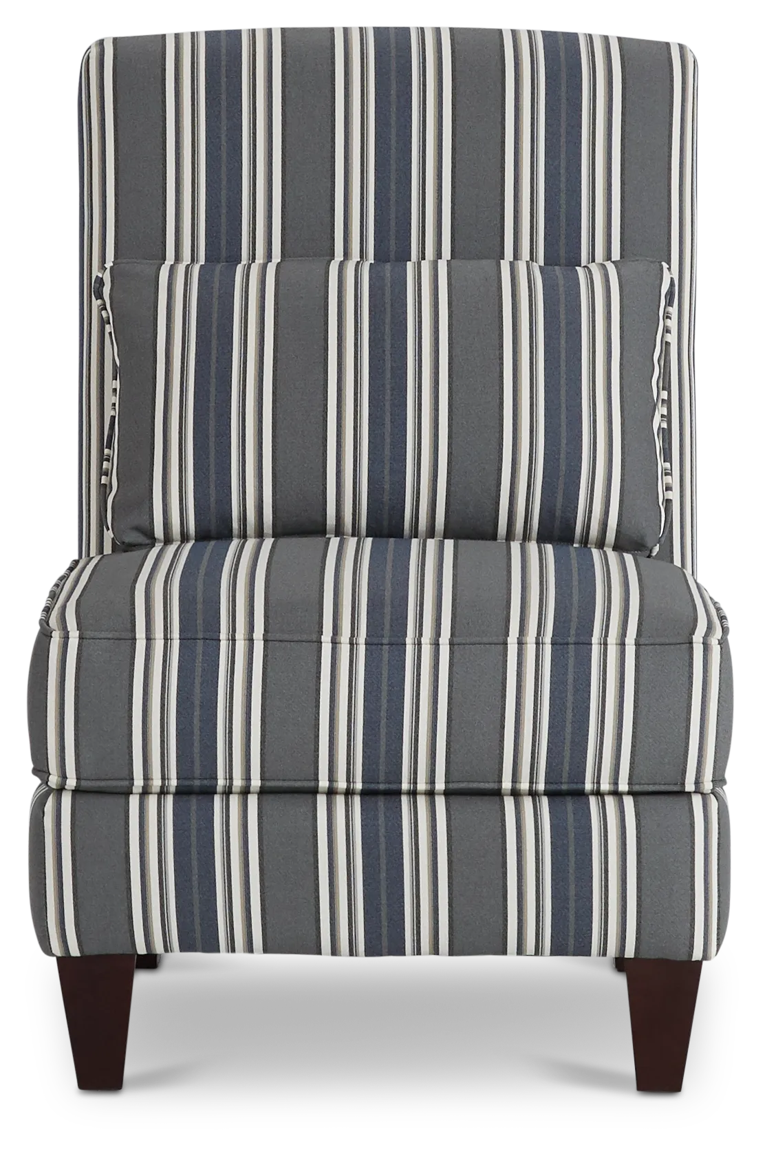 Amuse Blue Stripe Accent Chair