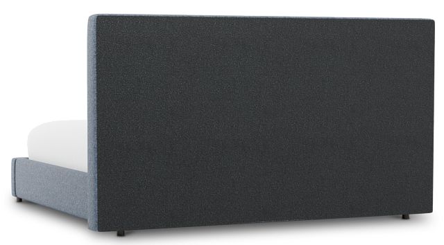 Grayton Maguire Blue 54" Upholstered Platform Bed