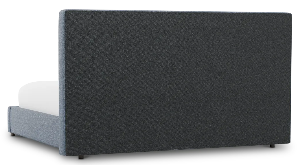 Grayton Maguire Blue 54" Upholstered Platform Bed