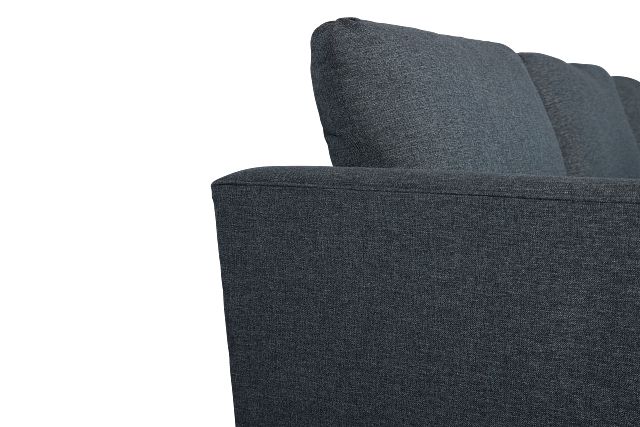 Noah Dark Blue Fabric Medium Two-arm Sectional