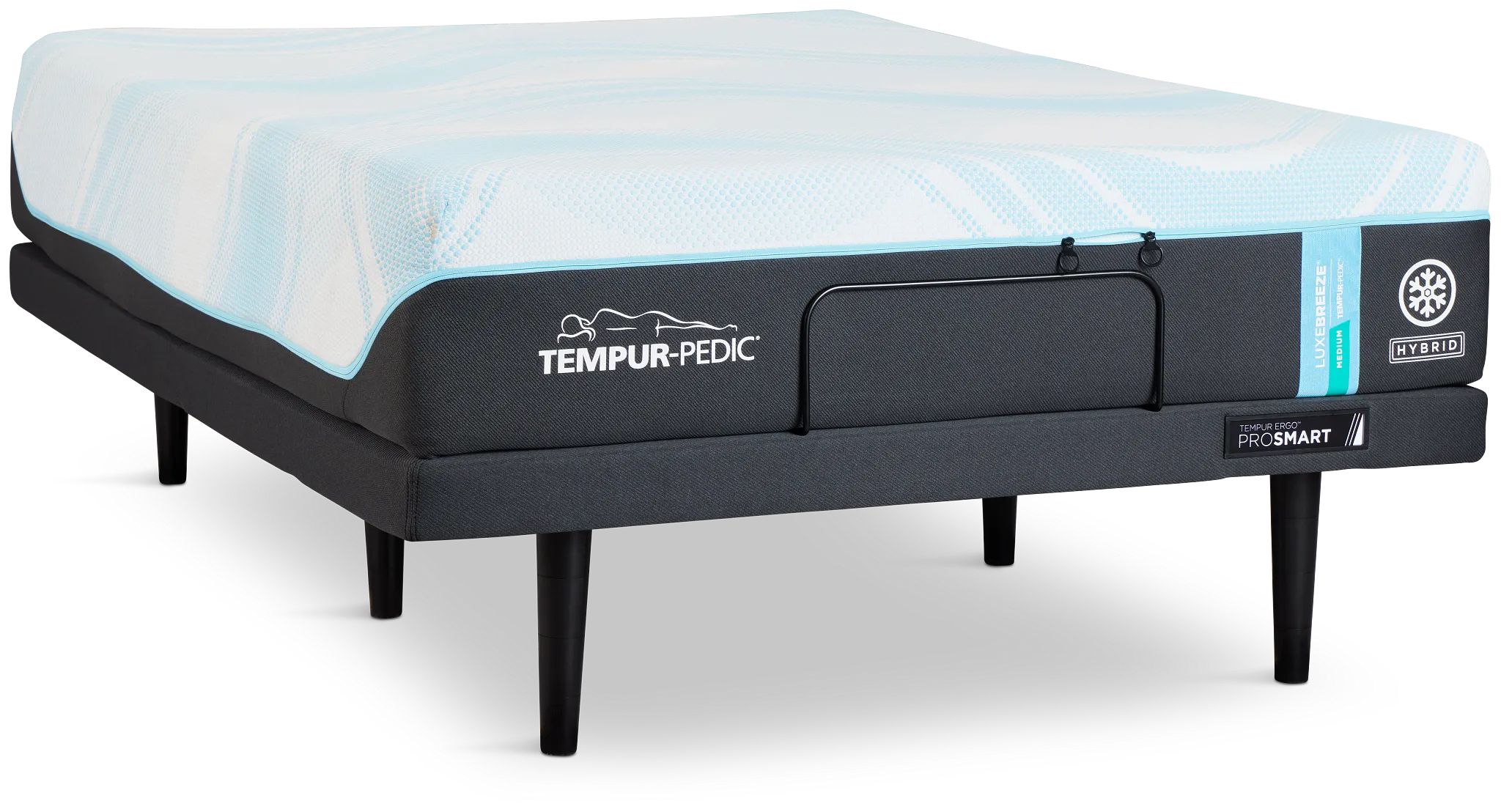 Tempur-pedic Tempur-luxebreeze Medium Ergo Prosmart Adjustable Mattress Set