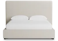 Grayton Suave Beige 54" Upholstered Platform Bed