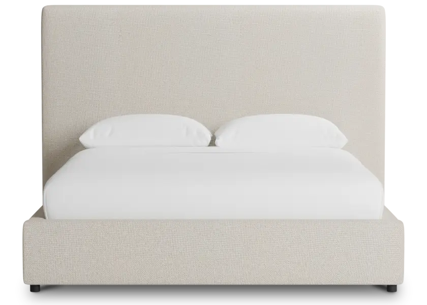 Grayton Suave Beige 54" Upholstered Platform Bed Grayton Suave Beige 54" Upholstered Platform Bed