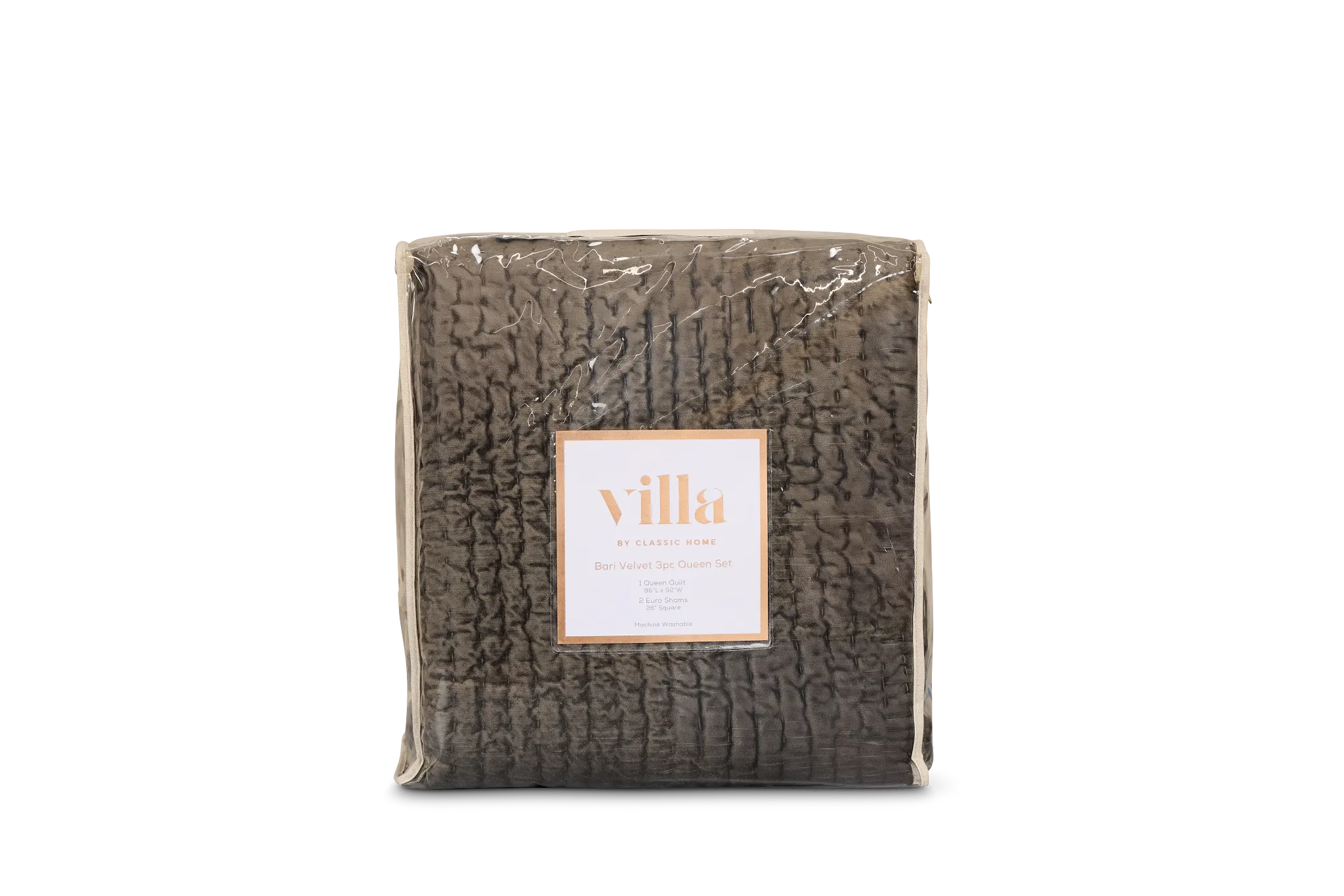 Barin Dark Gray Coverlet Set