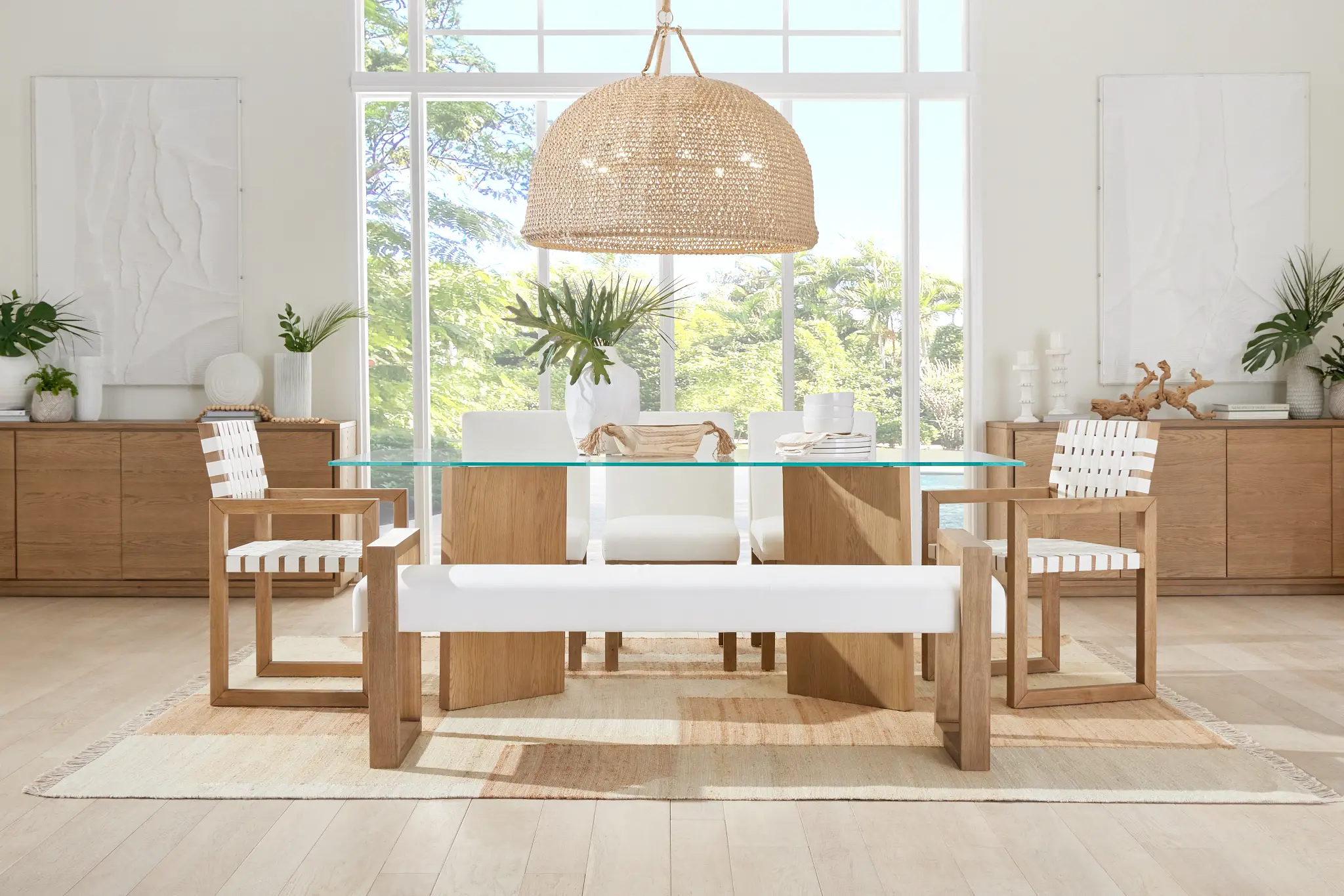 Haven Glass 80" Rectangular Table Haven Glass 80" Rectangular Table
