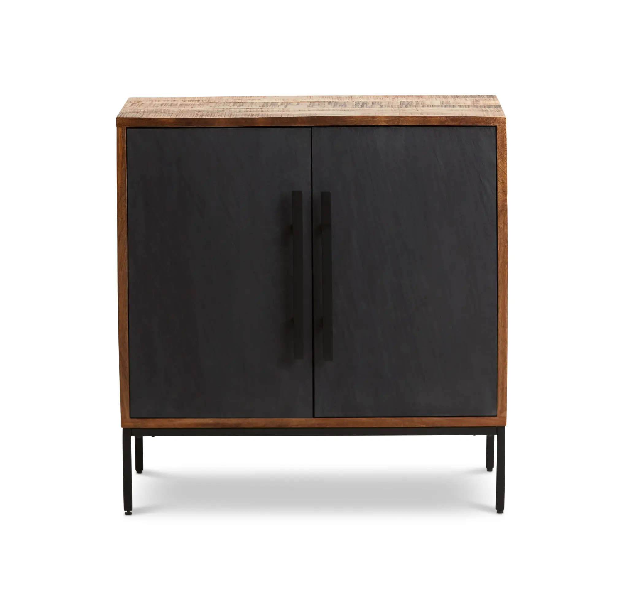 Zane Black Slate Two-door Cabinet Zane Black Slate Two-door Cabinet