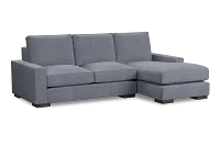 Edgewater Elevation Gray Right Chaise Sectional