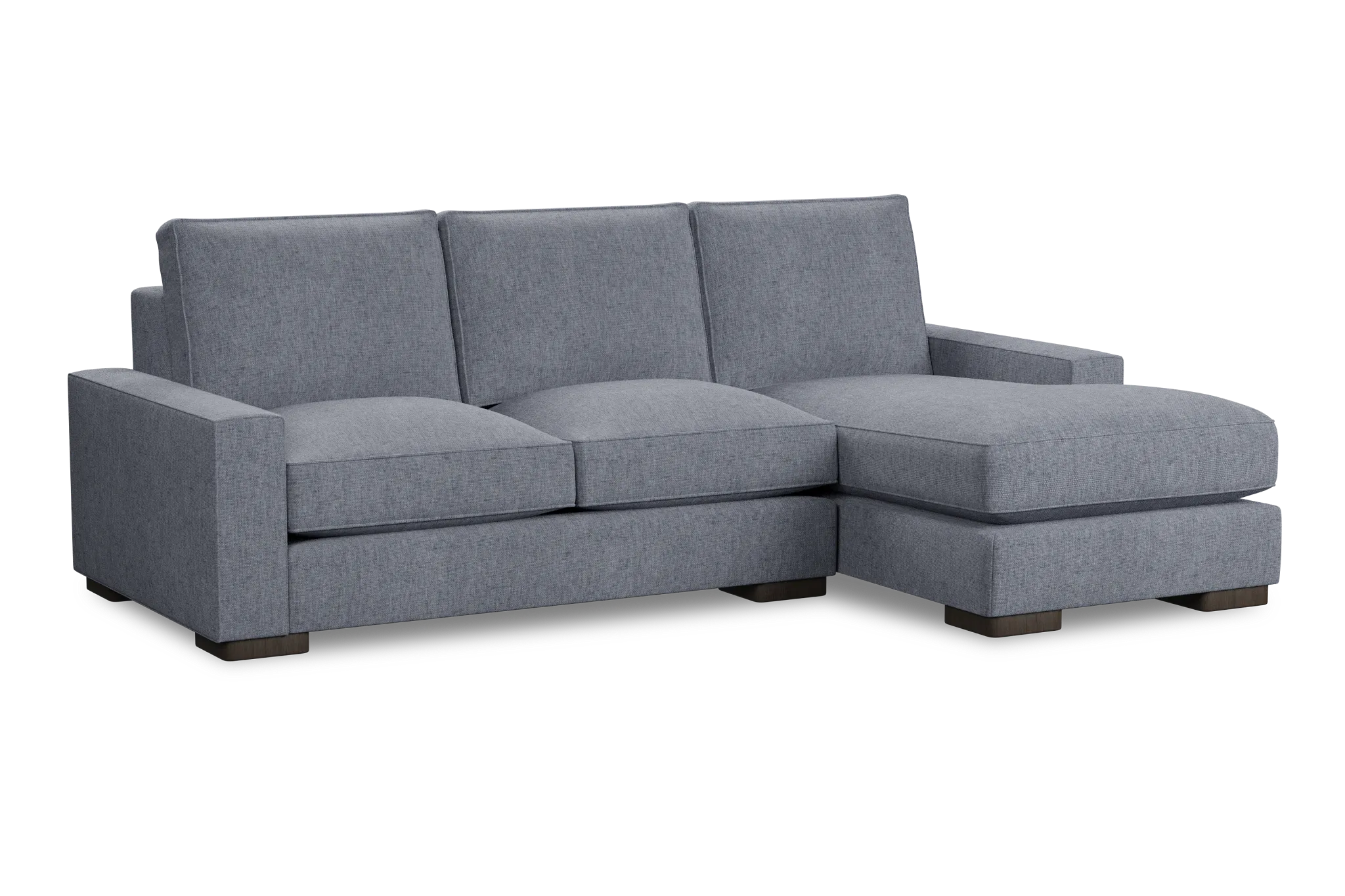 Edgewater Elevation Gray Right Chaise Sectional