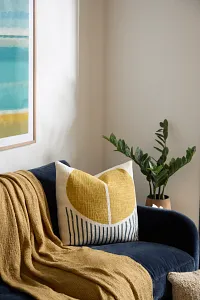 Eliot Yellow 22" Accent Pillow